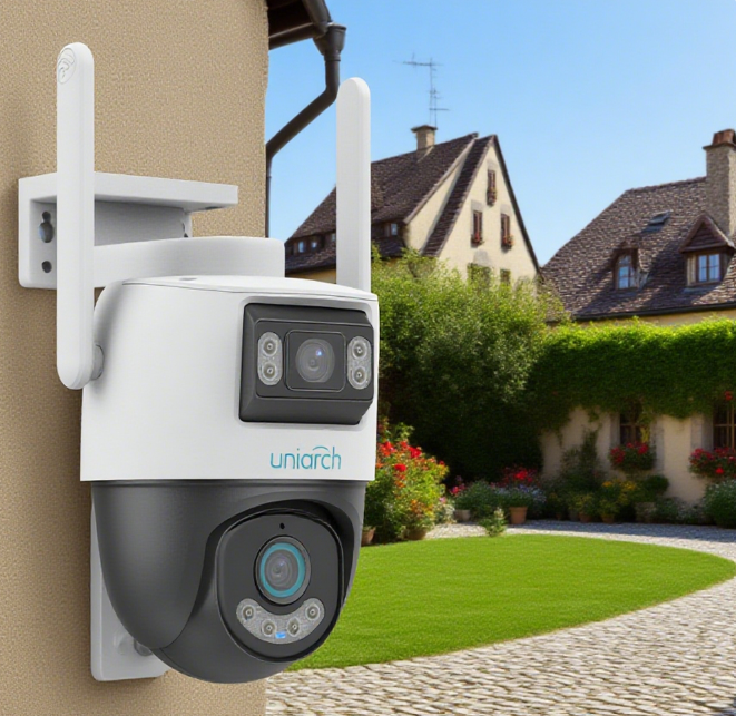 Uniarch UHO-P2S-M33F34 3MP + 3MP Dual lens Outdoor 360 Degree Wi-Fi Camera